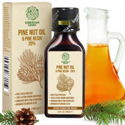 SiberianGreen.com Siberian Pine Nut Oil with Cedar Resin – 100 ml for Immune Support & Digestive Health Cooking Oils White Smoke