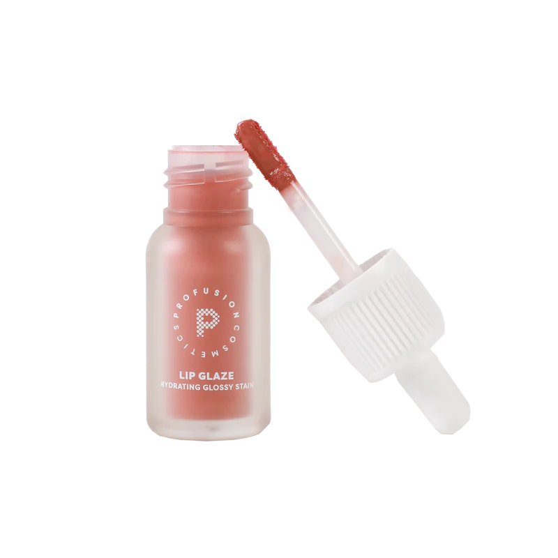 Profusion Cosmetics Lip Glaze Hydrating Lip Stain Lips Light Gray Strawberry Glaze