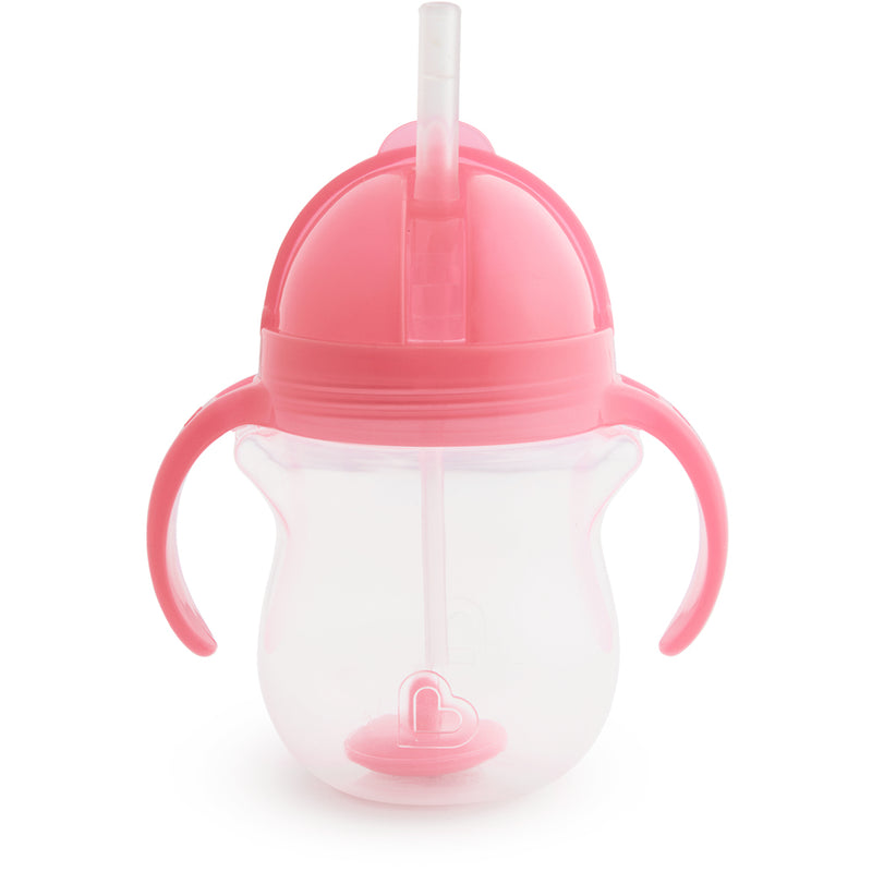 Munchkin Munchkin Any Angle Click Lock Weighted Straw Trainer Cup Baby & Toddler White Smoke