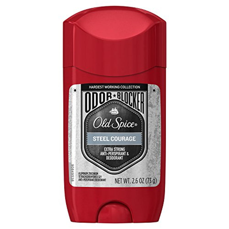 Old Spice Old Spice Hardest Working Collection Odor Blocker Steel Courage Antiperspirant And Deodorant - 2.6oz Deodorant Firebrick