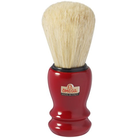 Omega Omega Boar Shaving Brush Professional 10108 Red Shaving Brush White Smoke