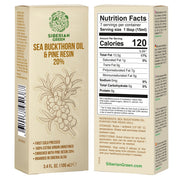 SiberianGreen.com Siberian Sea Buckthorn Oil with Pure Cedar Resin - 100ml Cooking Oils Tan