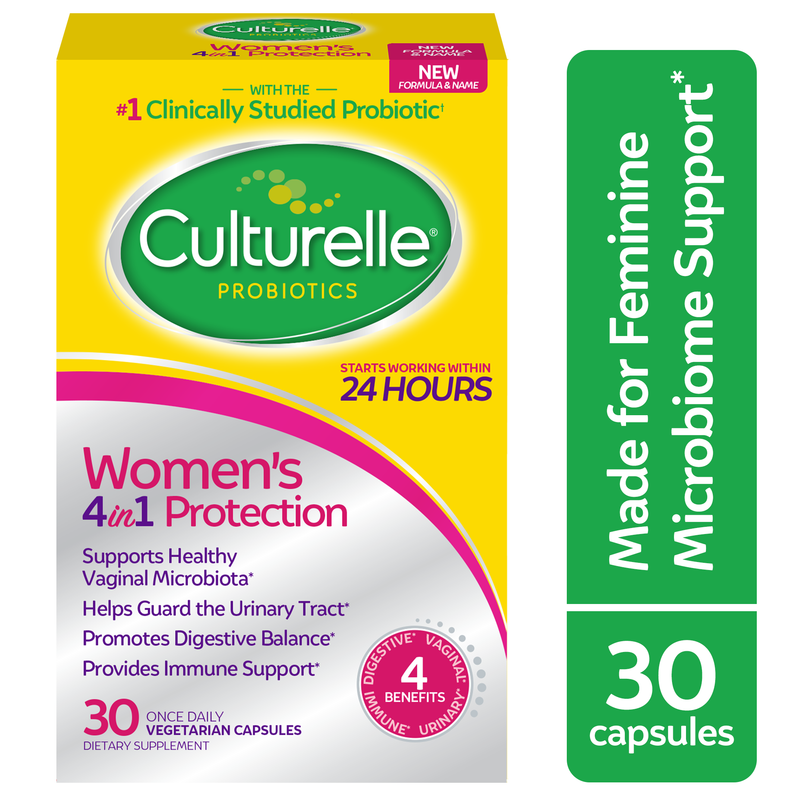 Culturelle Culturelle Probiotics, Women's Healthy Balance, 30 Once Daily Vegetarian Capsules 20 ct Vitamins & Supplements Sea Green