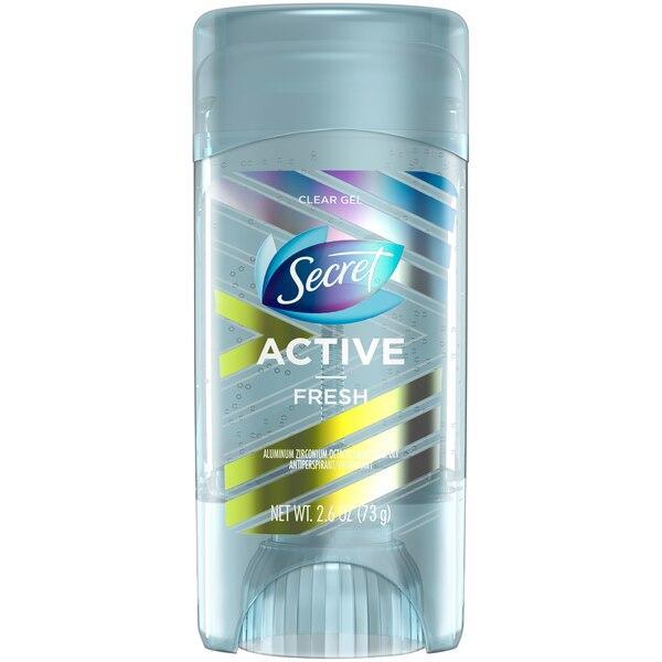 Secret Secret Active Fresh Clear Gel Antiperspirant And Deodorant - 2.6oz Deodorant Dark Sea Green