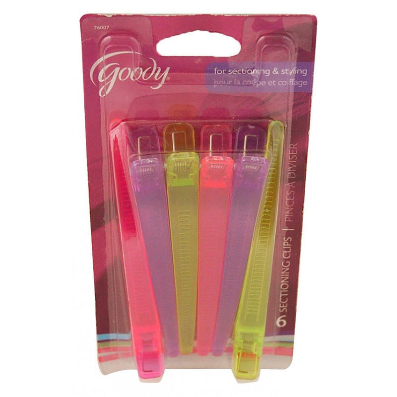 Goody Goody Sectioning Clips, 1 Start Hair Care White Smoke