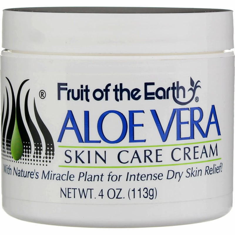 Fruit of the Earth Fruit of the Earth Aloe Vera Skin Care Cream, 4 Oz Lotion & Moisturizer Light Gray