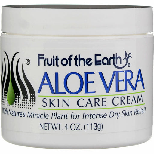 Fruit of the Earth Fruit of the Earth Aloe Vera Skin Care Cream, 4 Oz Lotion & Moisturizer Light Gray