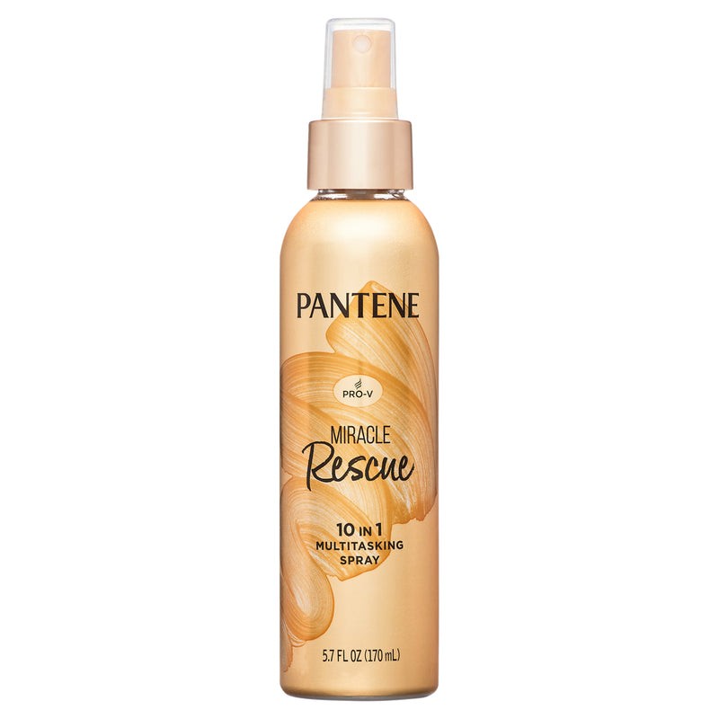 Pantene Pantene Multitasking Spray, 10 In 1, Miracle Rescue 5.7 Fl Oz Hair Spray White Smoke