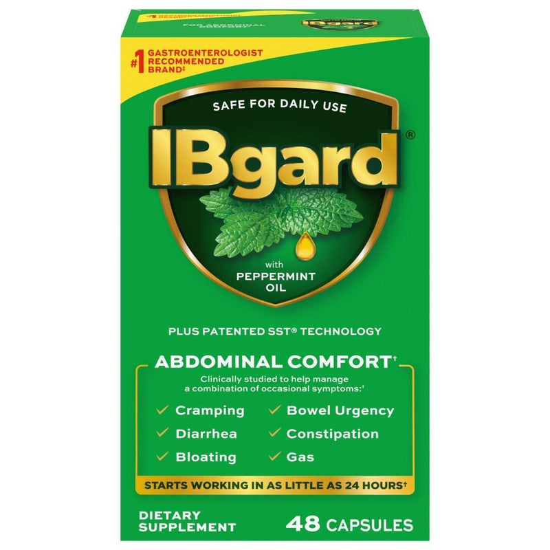 IBgard IBgard Gut Health Supplement, Peppermint Oil Capsules For Abdominal Comfort, 144 Health & Beauty Forest Green