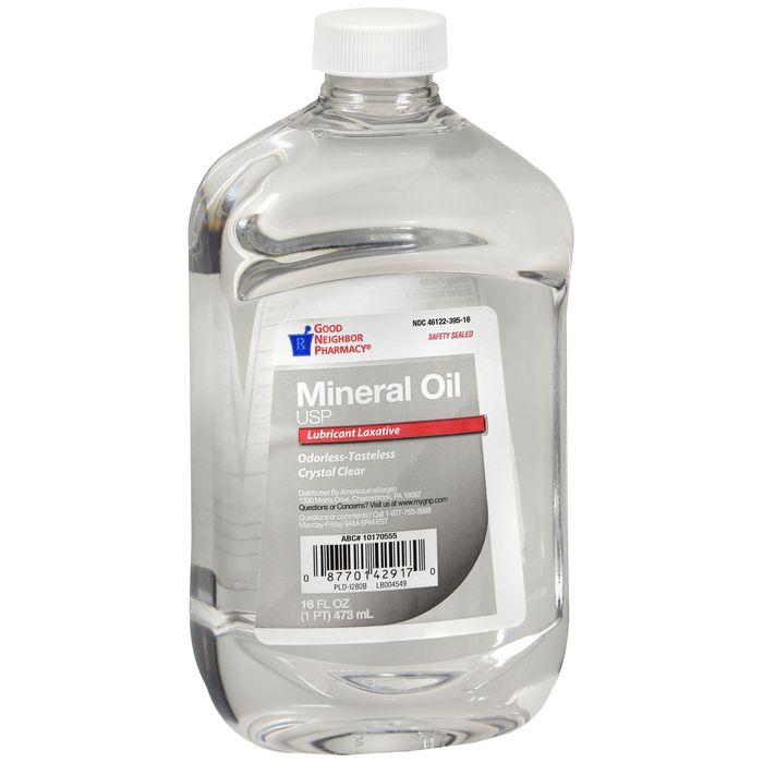 Good Neighbor Pharmacy GNP Heavy Liquid Mineral Oil, 16 fl oz Bottle (Case of 12) Medicine & Drugs Gray
