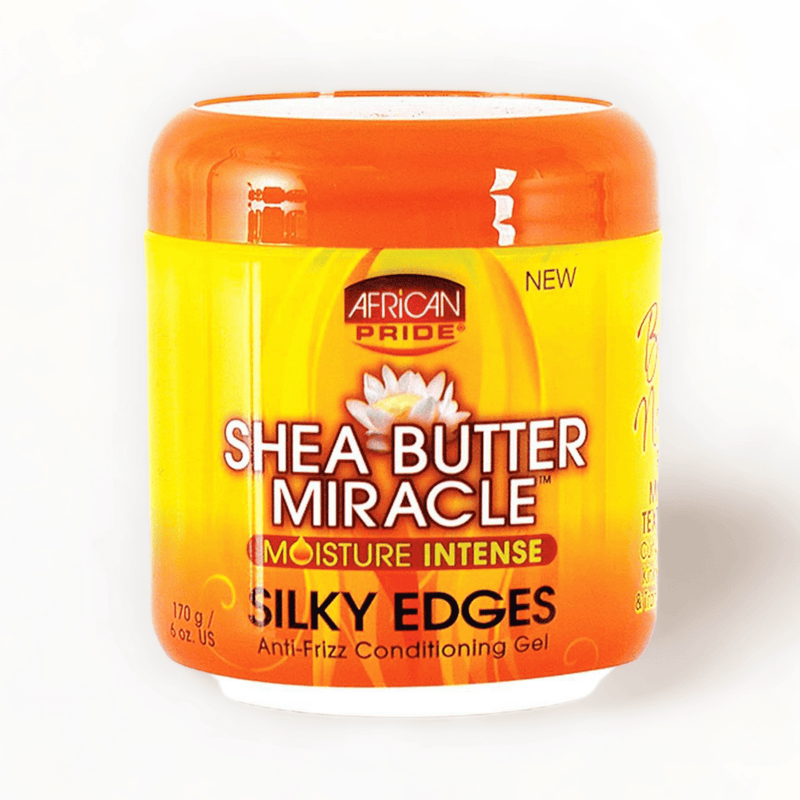 African Pride African Pride Shea Butter Miracle Silky Edge Conditioning Gel 6oz/170g Hair Care White Smoke