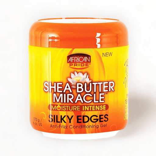African Pride African Pride Shea Butter Miracle Silky Edge Conditioning Gel 6oz/170g Hair Care White Smoke