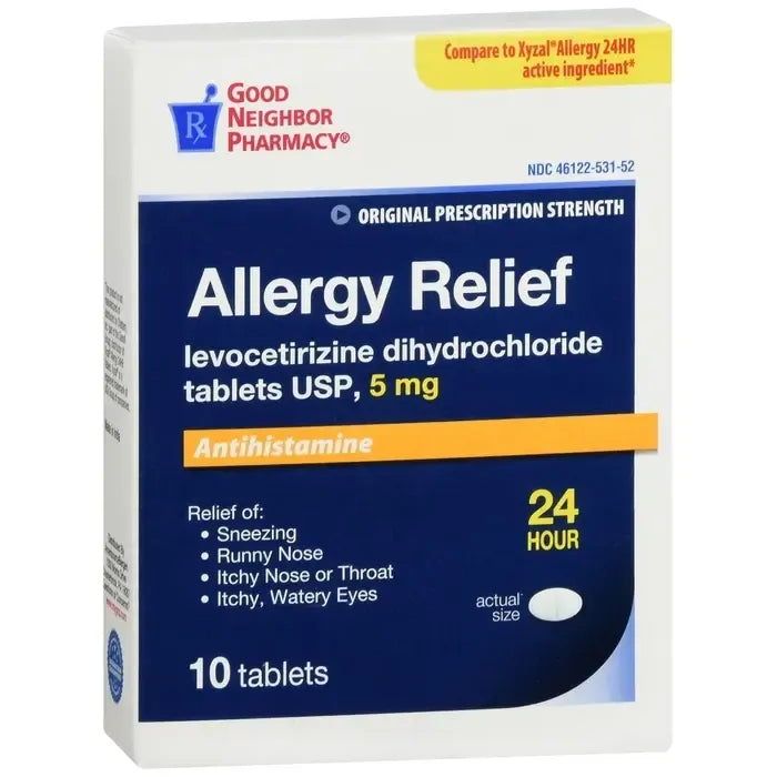 GNP GNP LEVOCETIRIZINE DI-HCL 5 MG Medicine & Drugs Midnight Blue