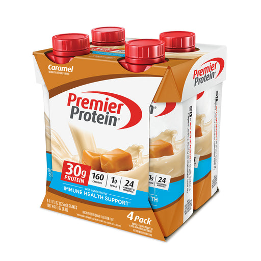 Premier Protein Premier Protein High Shake, Caramel, 4 Pack Nutrition Drinks & Shakes White Smoke