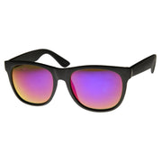 zeroUV Super Retro Hipster Horned Rim Frame Sunglasses 8693 Sunglasses White Smoke Matte Black Smoke,Shiny Black Smoke,Grey Rubber Smoke,Grey Rubber Sun Mirror,Matte Black Purple Mirror