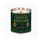 Good & Well Supply Co North Cascades National Park Candle Candles Black Half Pint / 8oz / Cotton Wick,Pint / 14oz / Cotton Wick