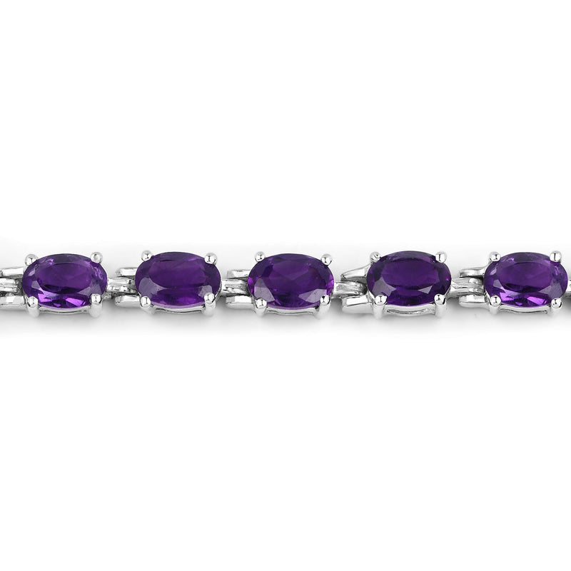 Bids.com 7.98 Carat Genuine Amethyst .925 Sterling Silver Bracelet Bracelets Dark Slate Gray size 7.25,size 8.25,size 7.00,size 6.25