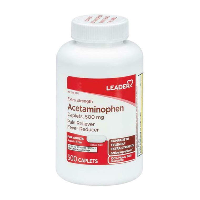 Perrigo Leader™ Extra Strength Acetaminophen - 500 Mg Medicine & Drugs White Smoke