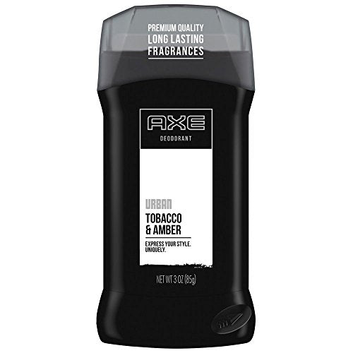 AXE AXE Deodorant Stick, Urban Tobacco & Amber 3 Oz Deodorant Black