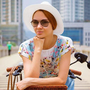 zeroUV Large Round Full Metal Aviator Sunglasses 1373 58mm Sunglasses Light Gray Black,Gold,Gunmetal