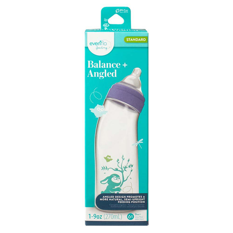 Evenflo Feeding Evenflo Feeding Balance + Angled Standard Bottle Baby Bottles Lavender