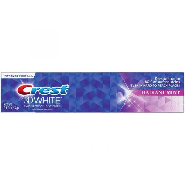 Crest Crest 3D White Radiant Mint Toothpaste, 5.4 Oz Medicine Cabinets Dark Slate Blue