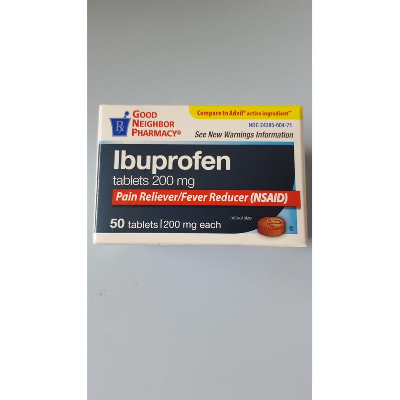 G.n.p. G.n.p. Ibuprofen 200 Mg 50 Tablets Medicine & Drugs Gray