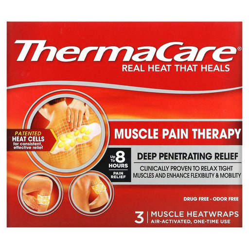 ThermaCare ThermaCare Heatwraps, Muscle Pain Therapy Hot & Cold Therapies Firebrick