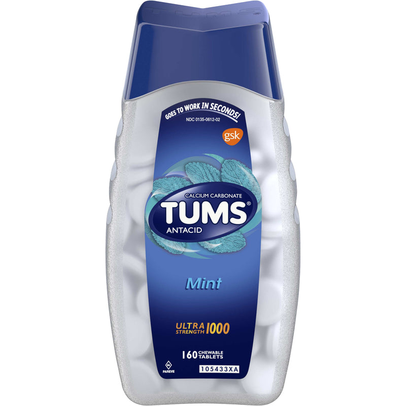 Tums Tums Antacid Chewable Tablets Ultra Strength For Heartburn Relief Peppermint Medicine & Drugs White Smoke