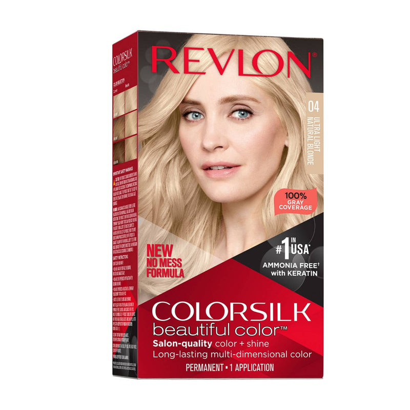 Revlon Revlon Colorsilk Beautiful Color Permanent Hair Color, Ultra Light Natural Blonde - 4.4 Fl Oz Hair Color Bisque