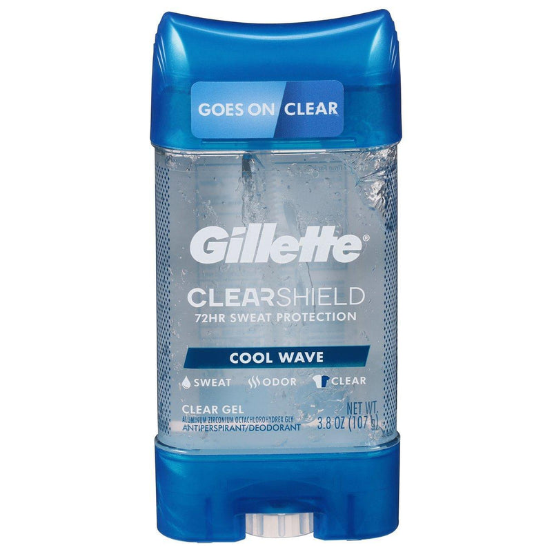 Gillette Gillette Cool Wave Clear Gel Antiperspirant & Deodorant 3.8 oz Deodorant Dark Gray