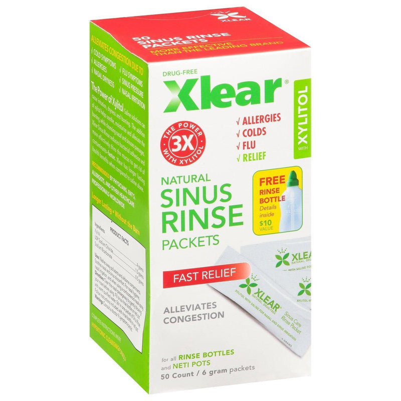 Xlear Xlear Natural Sinus Rinse Packets - 50ct Health & Beauty White Smoke