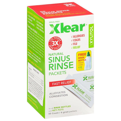 Xlear Xlear Natural Sinus Rinse Packets - 50ct Health & Beauty White Smoke