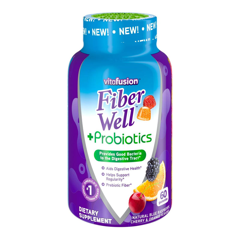 Vitafusion Vitafusion Fbr Wl Cw 60  Prbtc Gmm Vitamins & Supplements White Smoke