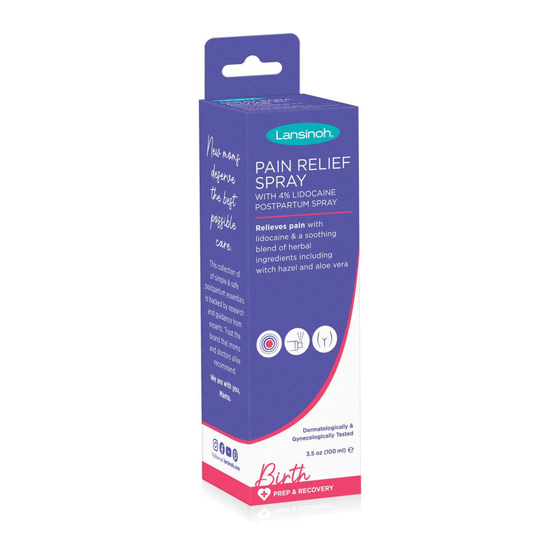 Lansinoh Lansinoh 4% Lidocaine Spray For Postpartum Care, 3.5 Fl Oz Nursing & Feeding White Smoke