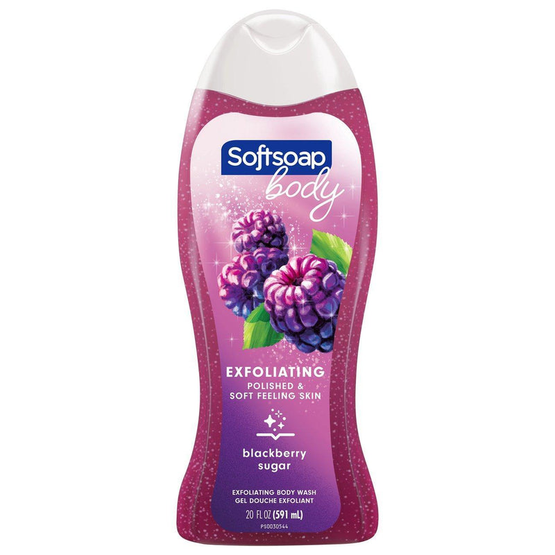 Softsoap Softsoap Exfoliating Body Wash - Blackberry Sugar Scrub - 20 Fl Oz Body Wash White Smoke