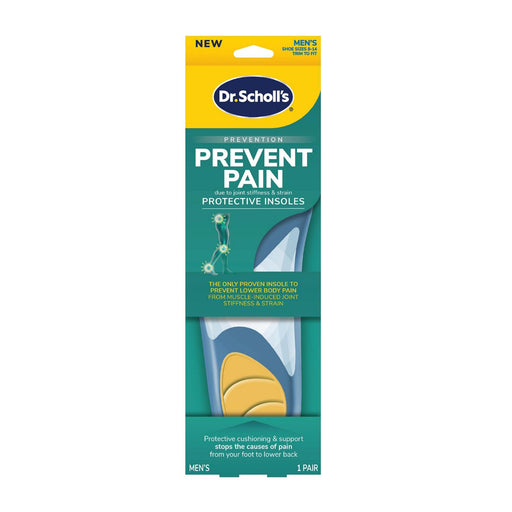 Dr. Scholl's Dr. Scholl's Prevent Pain Protective For Men Insoles, 1 Pair Insoles & Inserts Sea Green