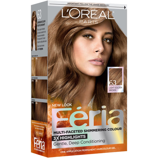 Feria Feria L'Oréal Paris Multi-Faceted Permanent Hair Color - 63 Light Golden Brown Hair Color Dark Olive Green