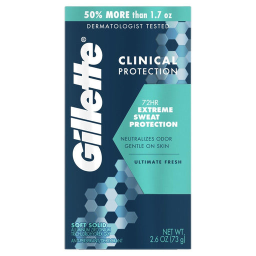 Gillette Gillette Antiperspirant Deodorant Clinical Fresh 72 Hr. 6.2 oz Deodorant Dark Slate Gray