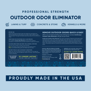 EcoStrong Outdoor Odor Eliminator - 5 Gallon Pail Pet Odor & Stain Removers Light Blue