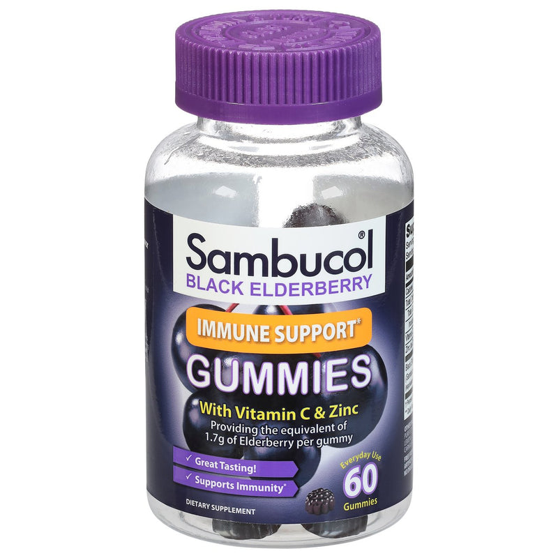 Sambucol Sambucol Black Elderberry Immune Support Gummies Vitamins & Supplements White Smoke