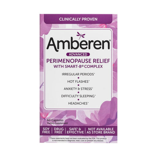 Amberen Amberen Advanced Perimenopause Relief -- 60 Capsules Health & Beauty Lavender