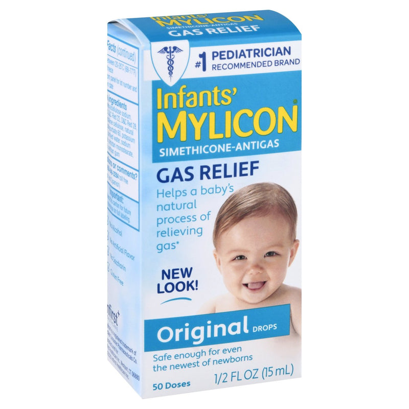 Infants' Mylicon Infants' Mylicon Simethicone Antigas Original Drops Gas Relief ,0.50 Oz Health & Beauty Light Blue