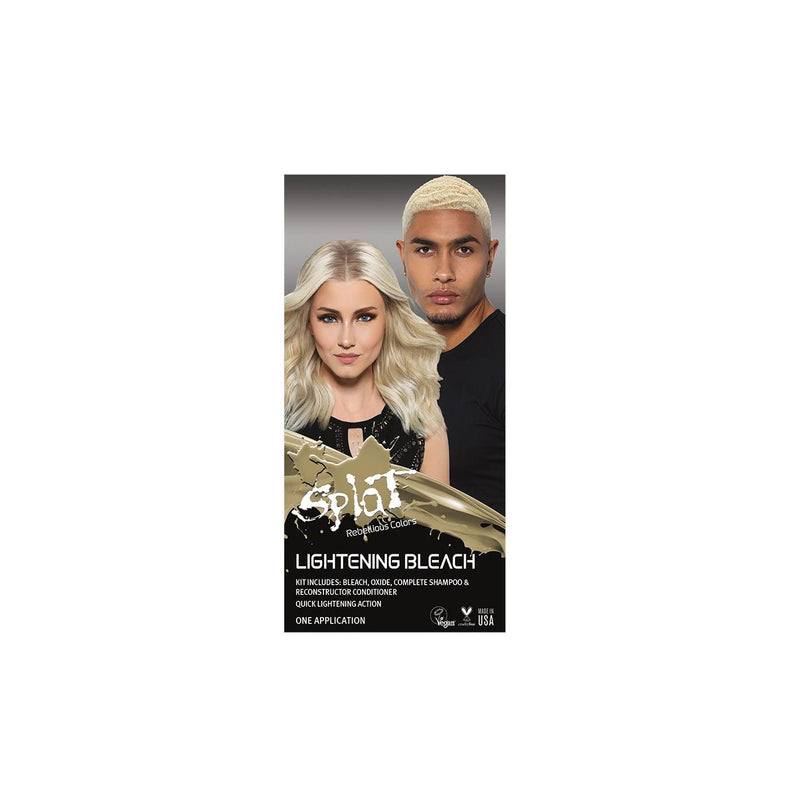 Splat Splat Hair Color, Lightening Bleach, Complete Kit Hair Color Black