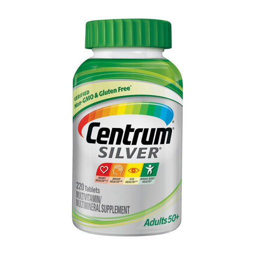 Centrum Centrum Silver Multivitamin/Multimineral, Adults 50+, Tablets Vitamins & Supplements White Smoke