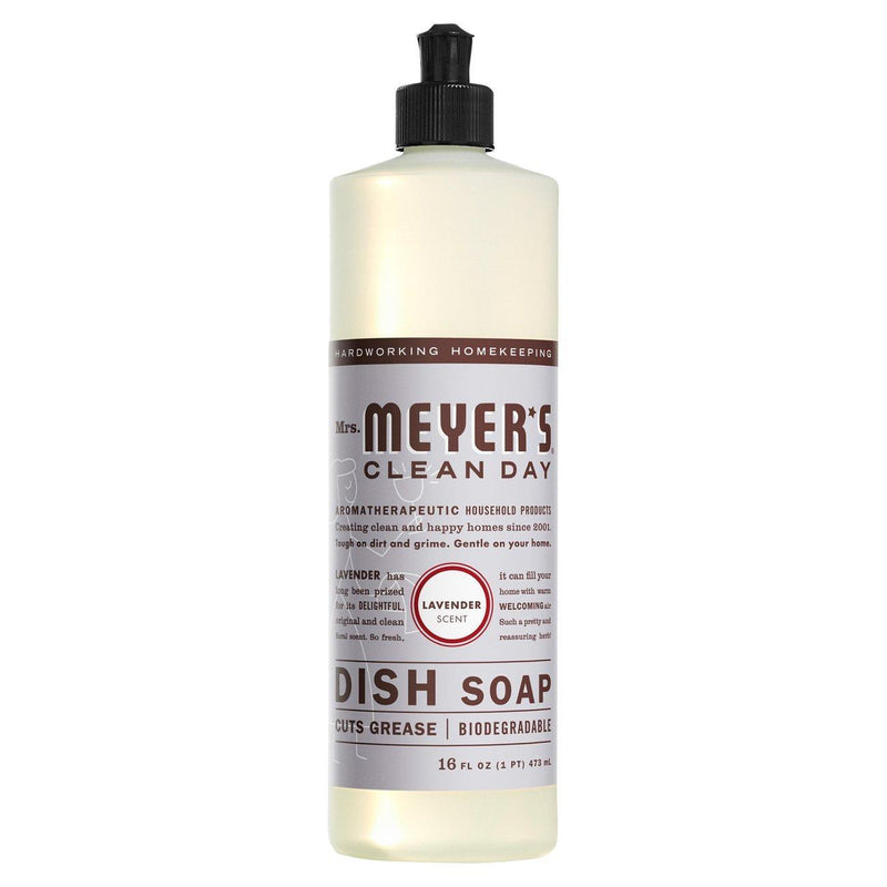 Mrs. Meyer's Mrs. Meyer's Clean Day Lavender Scent Liquid Dish Soap - 16 Fl Oz Dish Detergent & Soap White Smoke