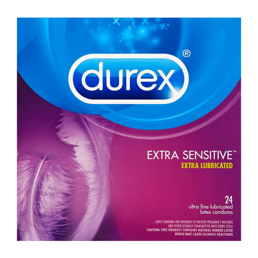 Durex Durex Extra Sensitive Thin  Condoms 24Ct Condoms Dodger Blue