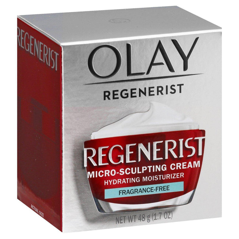 Olay Olay Regenerist Micro-Sculpting Cream Face Moisturizer Fragrance Free Face Moisturizer Light Gray