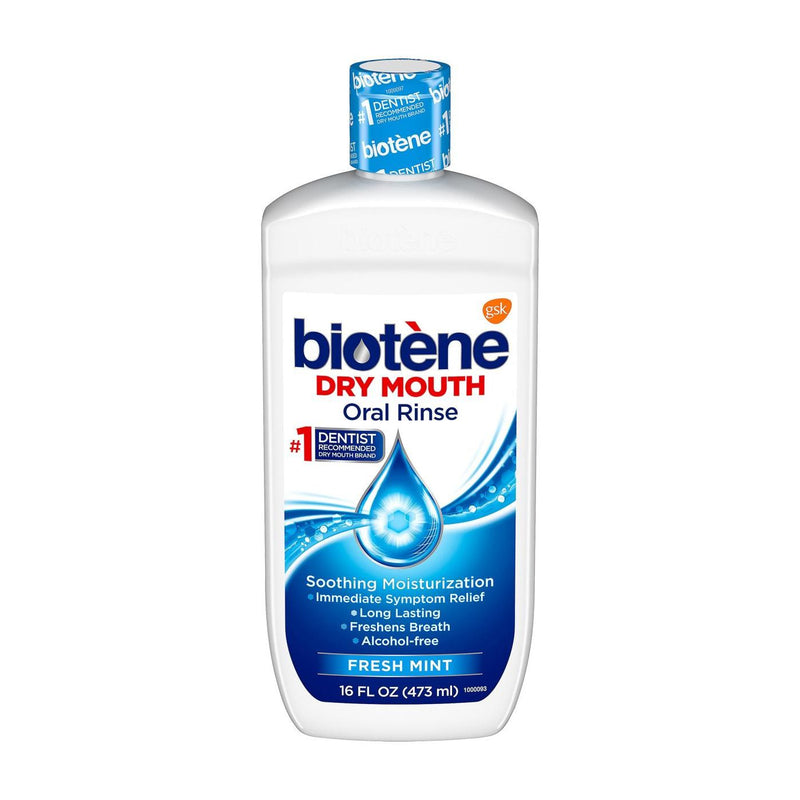 Biotene Biotene Oral Rinse Mouthwash For Dry Mouth, Fresh Mint - 16 Fl Oz Mouthwash White Smoke