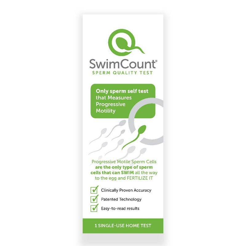 SwimCount SwimCount Sperm Quality At-Home Male Fertility Test Medical Tests White Smoke